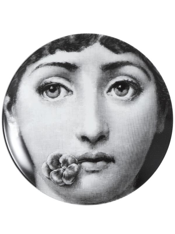 Fornasetti Black Tema E Variazioni N137 Wall Plate | Browns Decorative Trays & Plates