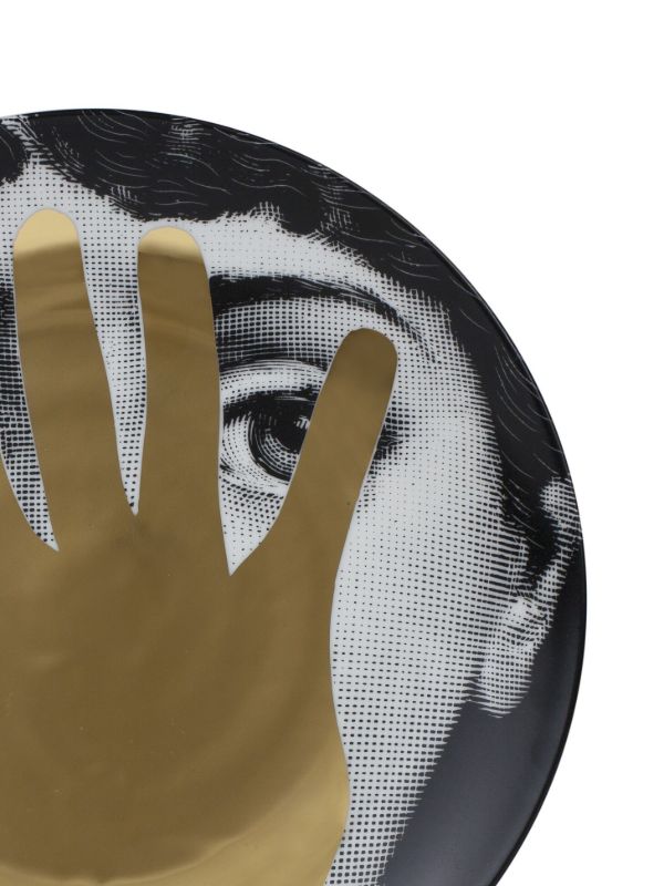 Fornasetti Black Tema E Variazioni N16 Wall Plate | Browns Decorative Trays & Plates