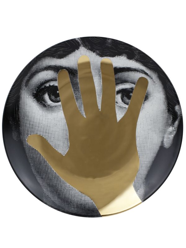Fornasetti Black Tema E Variazioni N16 Wall Plate | Browns Decorative Trays & Plates