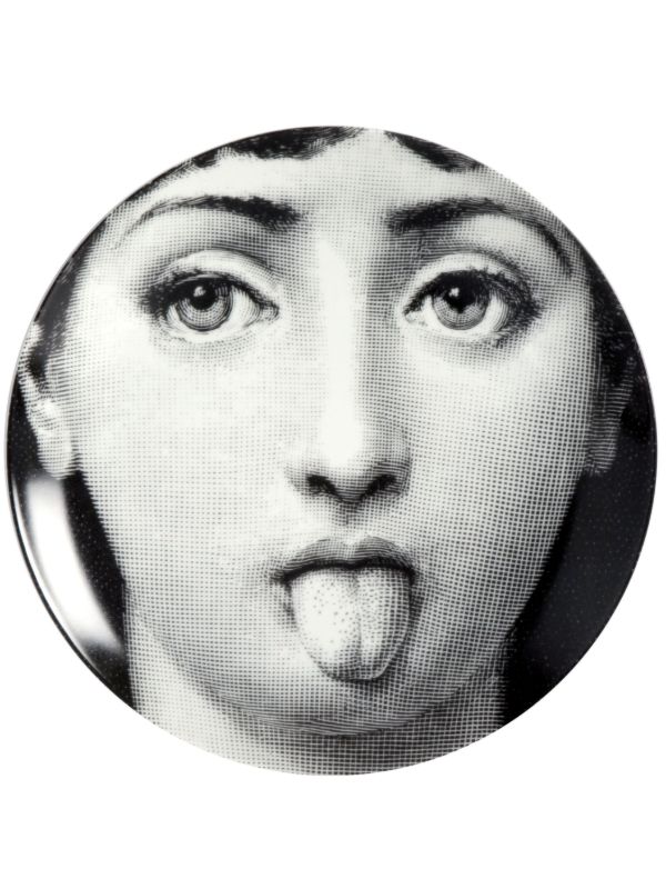 Fornasetti Black Tema E Variazioni N82 Wall Plate | Browns Decorative Trays & Plates