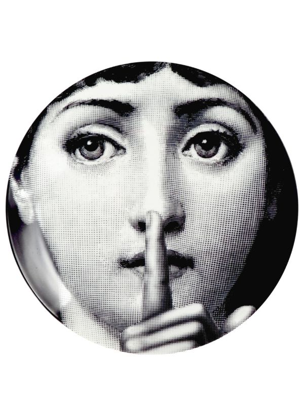 Fornasetti Silenzio plate | Browns Decorative Trays & Plates