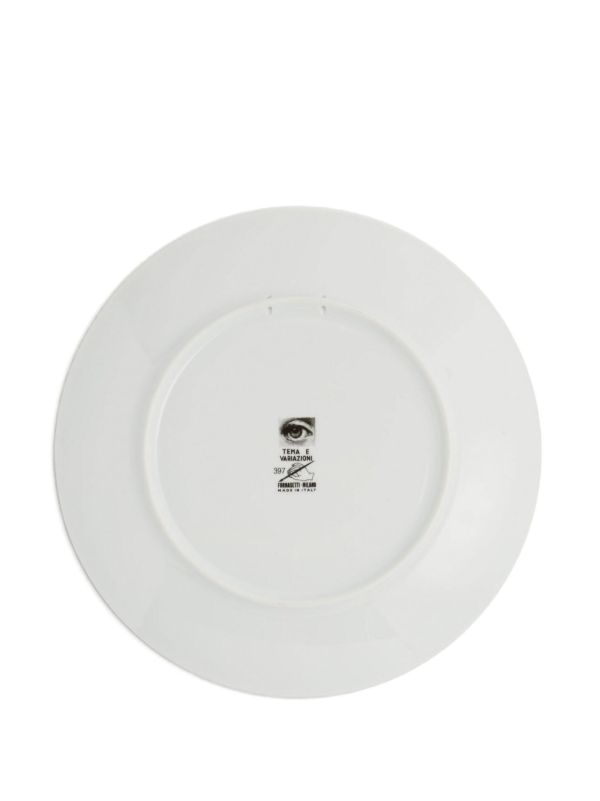 Fornasetti Tema E Variazoni N.397 Plate (26cm) | Browns Plates & Bowls