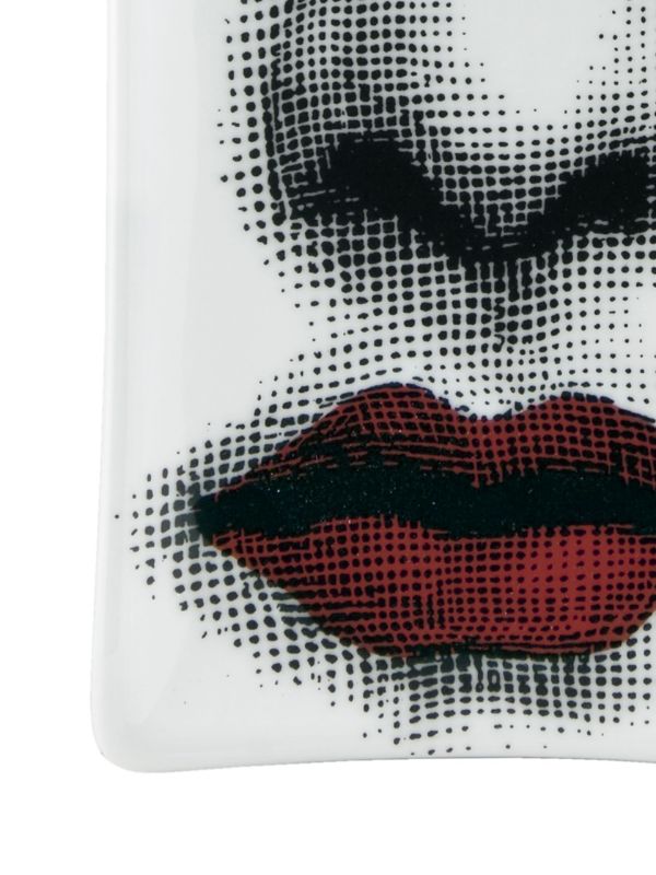 Fornasetti White Tema E Variazioni Bocca Ashtray | Browns Trays