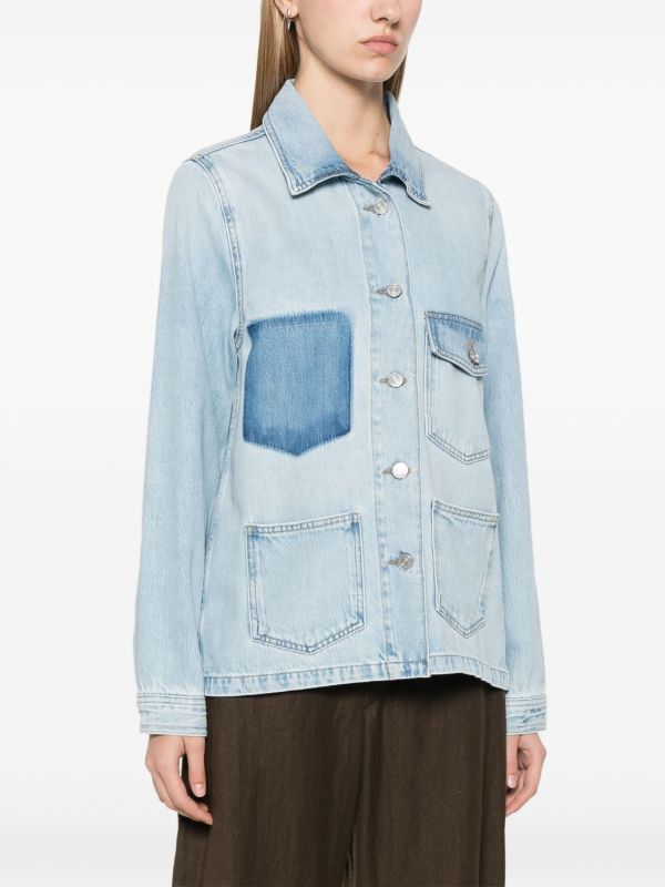FRAME Blue Chore Denim Jacket | Browns Denim Jackets