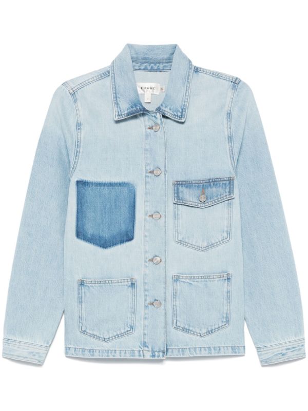 FRAME Blue Chore Denim Jacket | Browns Denim Jackets