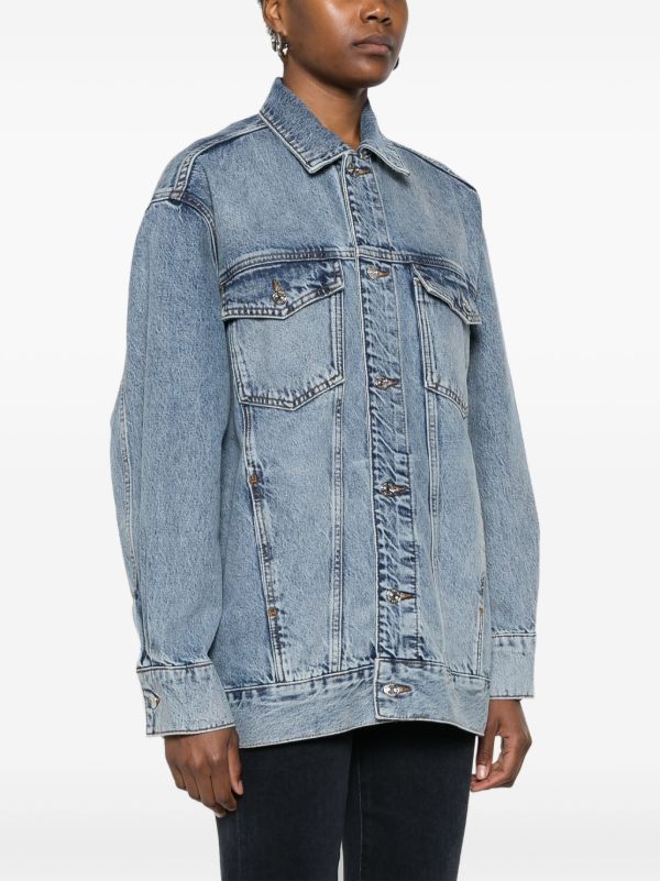 FRAME Blue Denim Jacket | Browns Denim Jackets