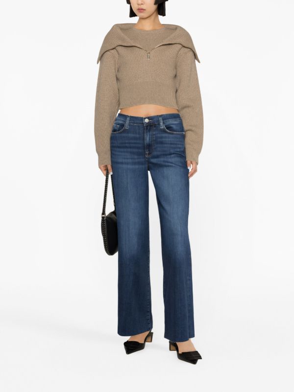 FRAME Blue Le Slim Palazzo Jeans | Browns Wide-Leg Jeans