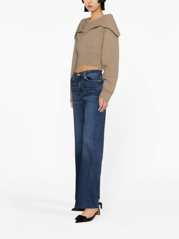 FRAME Blue Le Slim Palazzo Jeans | Browns Wide-Leg Jeans