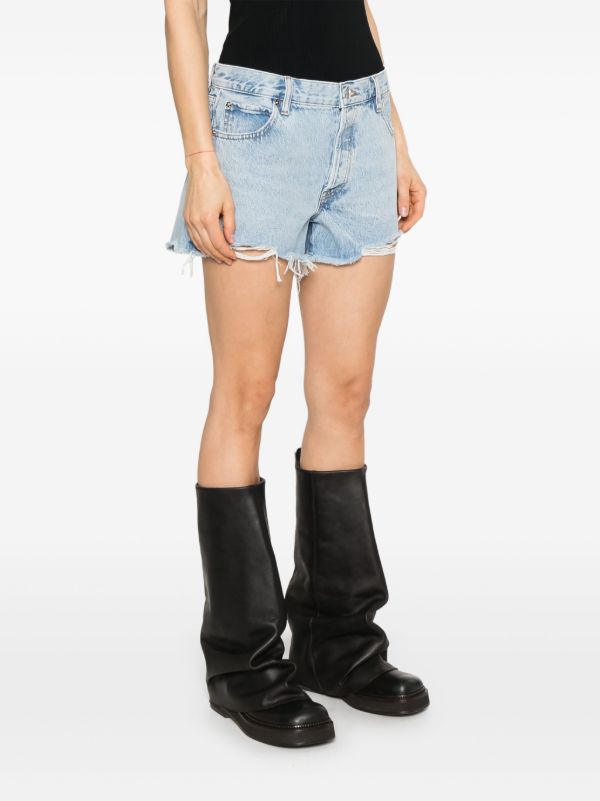 FRAME Blue The Hang Shorts | Browns Short & Mini Shorts