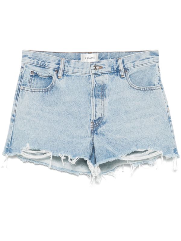 FRAME Blue The Hang Shorts | Browns Short & Mini Shorts