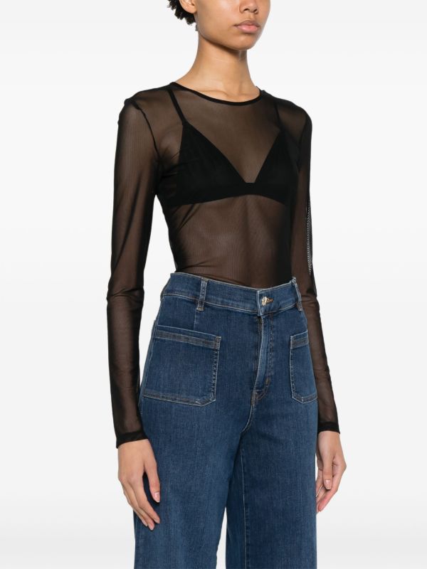 FRAME Mesh Bodysuit | Browns T-Shirts & Jersey Shirts