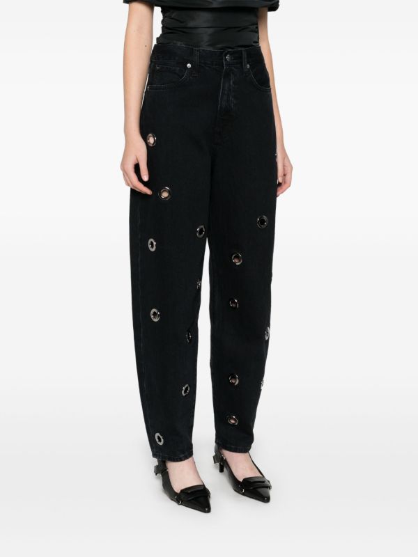 FRAME Narrow Grommet Jeans | Browns Tapered Jeans