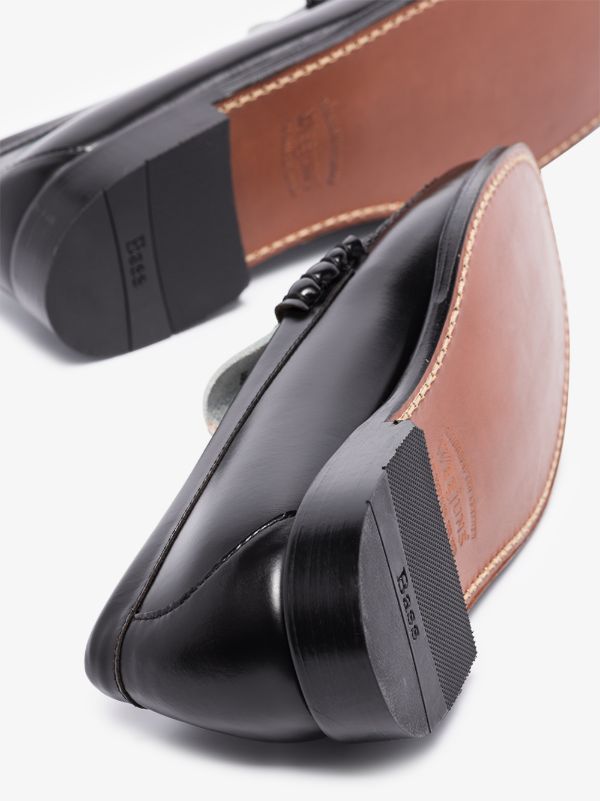 G.H. Bass & Co. Black Heritage Larson Weejun Leather Loafers | Browns Loafers