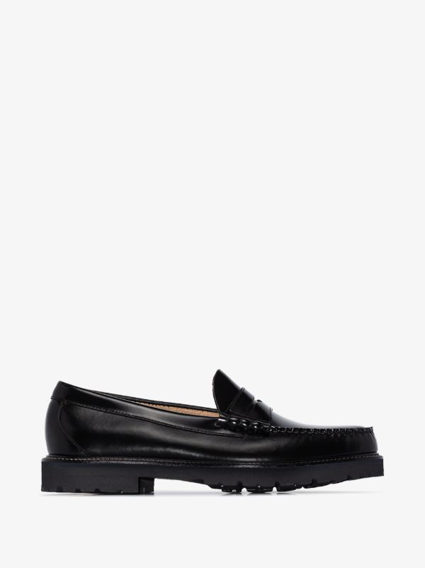 G.H. Bass & Co. black Larson 90s Weejuns leather penny loafers | Browns Loafers