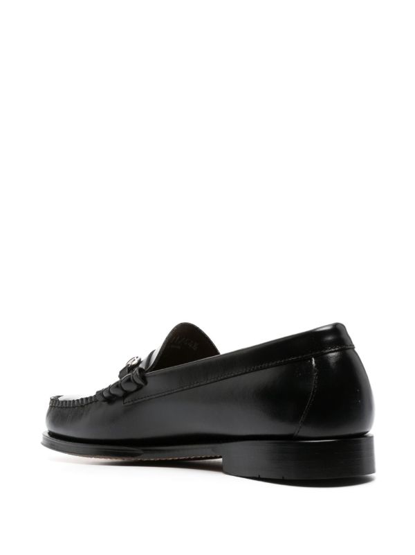 G.H. Bass & Co. Black Lincoln Heritage Leather Loafers | Browns Loafers