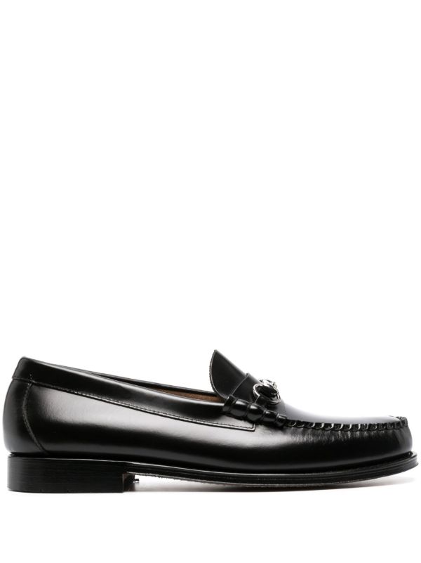 G.H. Bass & Co. black Lincoln heritage leather loafers | Browns Loafers