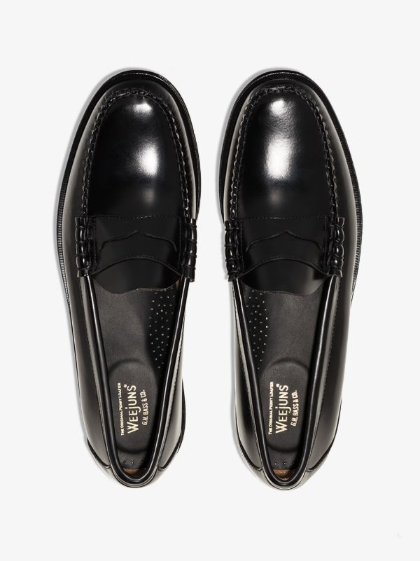 G.H. Bass & Co. Black Weejuns '90s Larson Penny Loafers | Browns Loafers