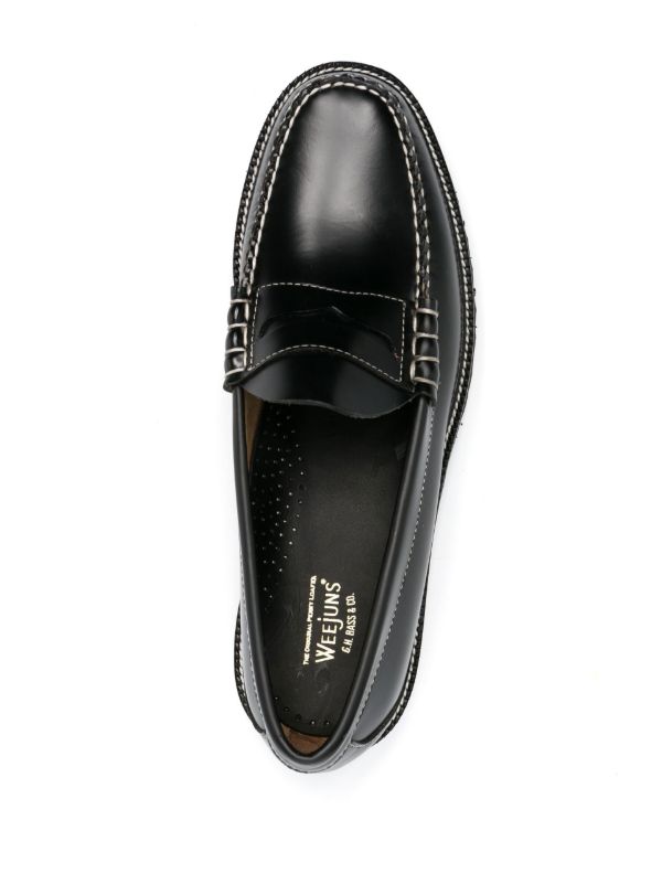 G.H. Bass & Co. Black Weejuns '90s Larson Penny Loafers | Browns Loafers