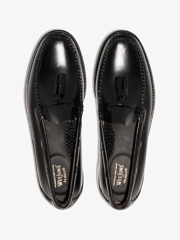 G.H. Bass & Co. Black Weejuns Larkin Tassel Loafers | Browns Loafers