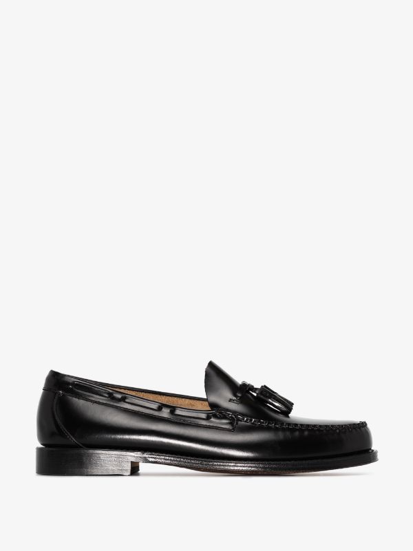 G.H. Bass & Co. black weejuns larkin tassel loafers | Browns Loafers