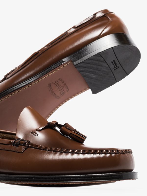G.H. Bass & Co. Brown Weejuns Larkin Tassel Leather Loafers | Browns Loafers