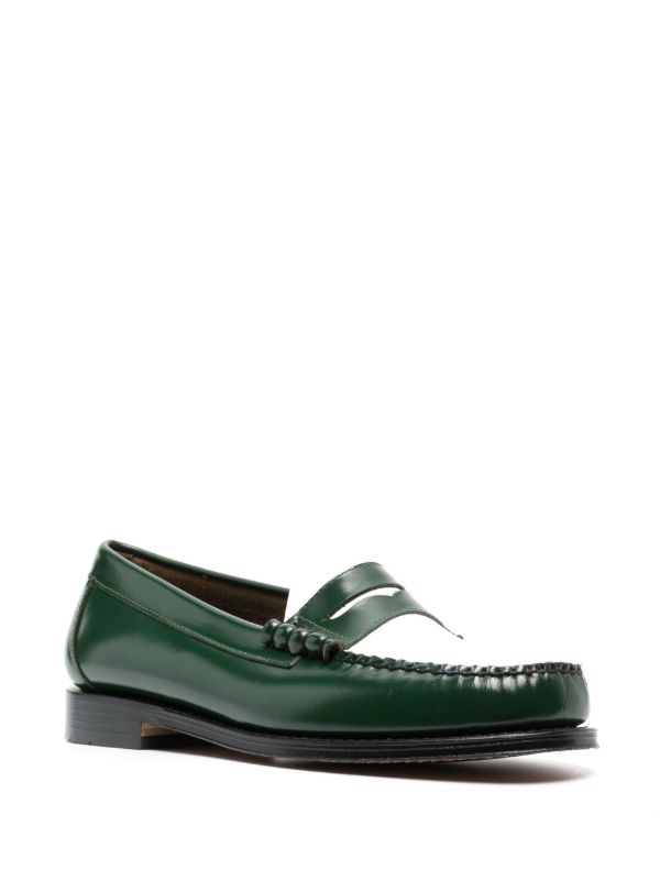 G.H. Bass & Co. Green Larson Leather Loafers | Browns Loafers