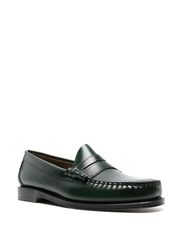 G.H. Bass & Co. Green Weejuns Larson Penny Leather Loafers | Browns Loafers