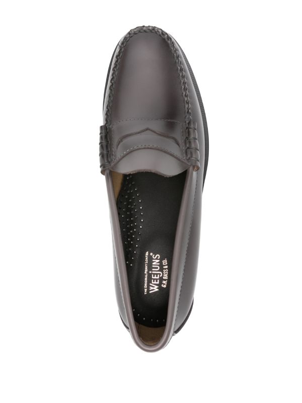 G.H. Bass & Co. Grey Weejuns Leather Penny Loafers | Browns Loafers