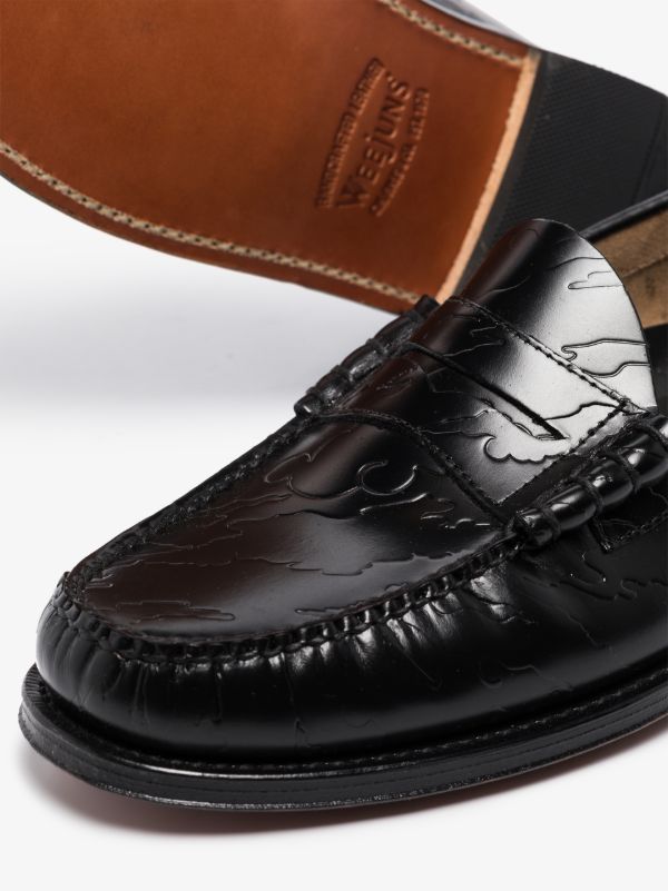 G.H. Bass & Co. X Maharishi Black Weejuns Larson Leather Loafers | Browns Loafers