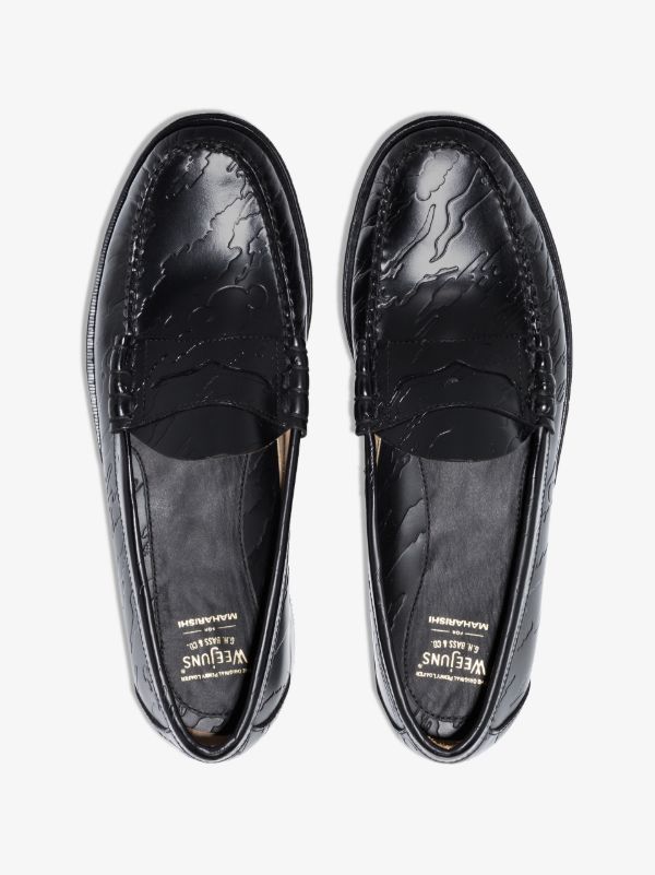 G.H. Bass & Co. X Maharishi Black Weejuns Larson Leather Loafers | Browns Loafers