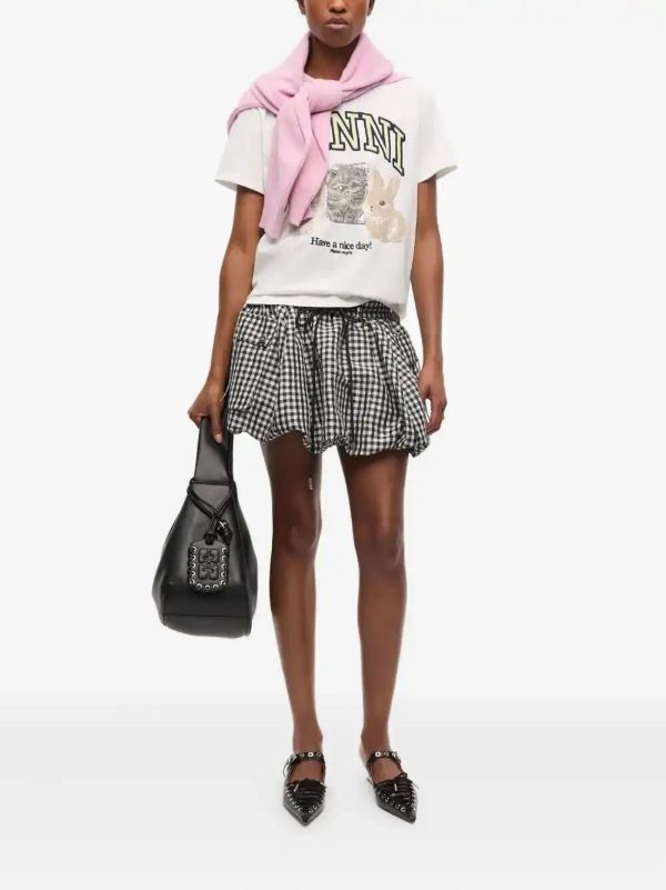 GANNI Animal-print | Browns T-Shirts & Jersey Shirts