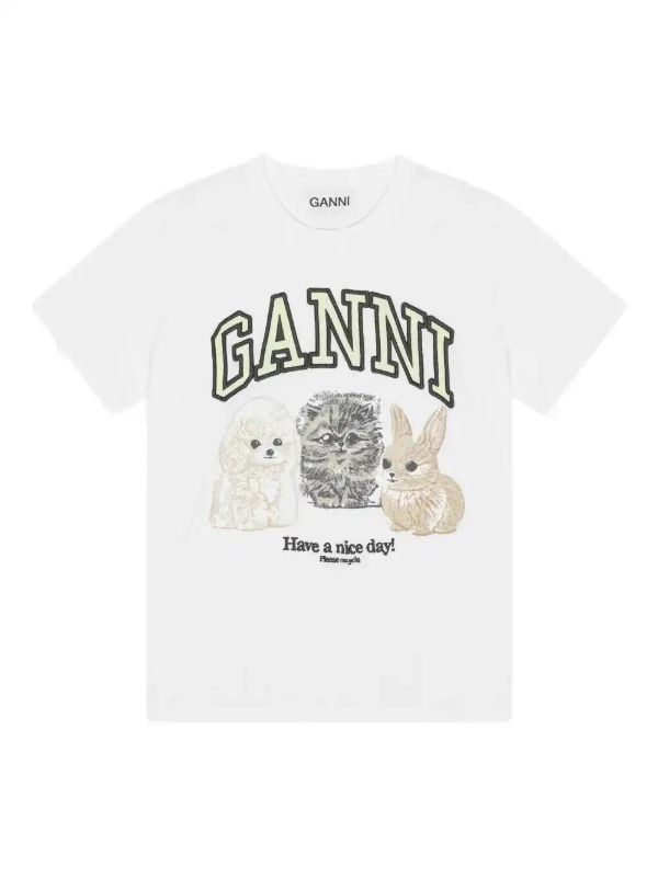 GANNI animal-print | Browns T-Shirts & Jersey Shirts