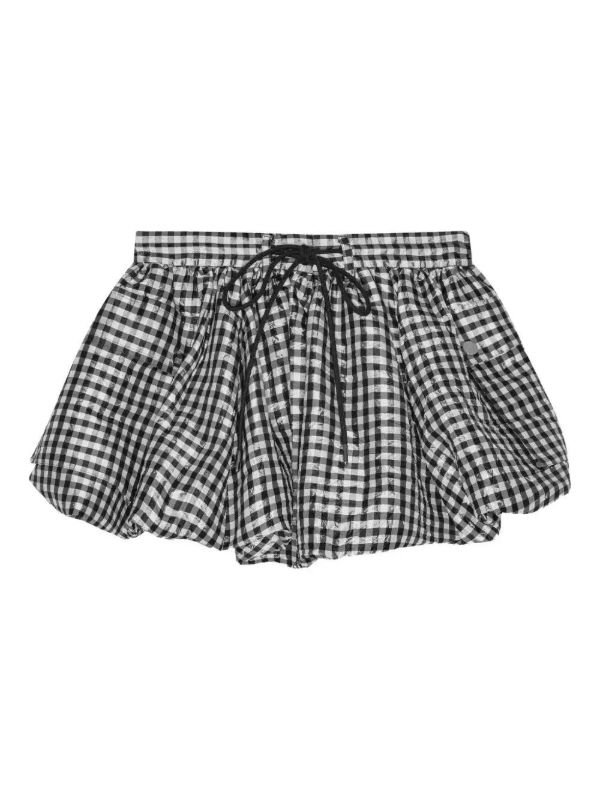 GANNI checked bubble skirt | Browns Full Skirts