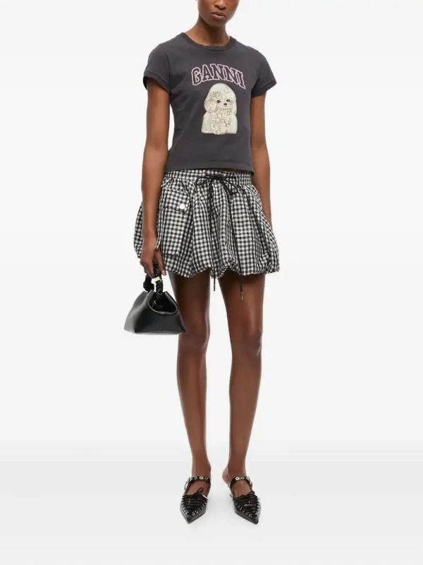 GANNI Poddle-print T-shirt | Browns T-Shirts & Jersey Shirts