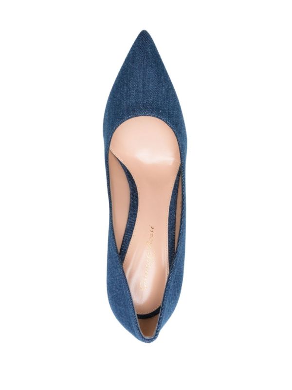 Gianvito Rossi 85mm Denim Pumps | Browns Pumps