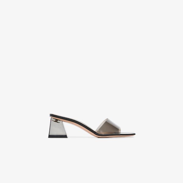 Gianvito Rossi black 55 PVC sandals | Browns Sandals