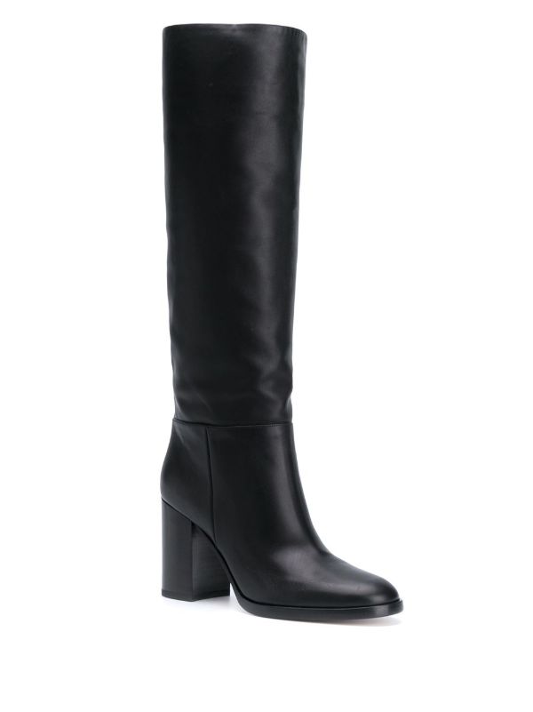 Gianvito Rossi Black 85mm Santiago Boots | Browns Boots