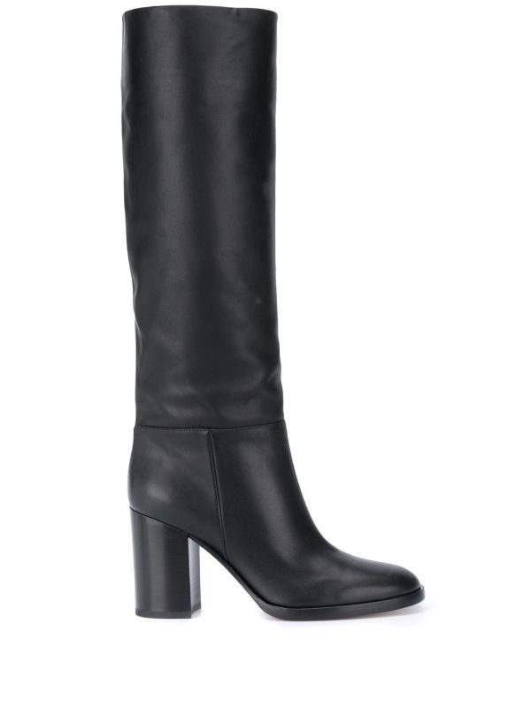 Gianvito Rossi Black 85mm Santiago Boots | Browns Boots