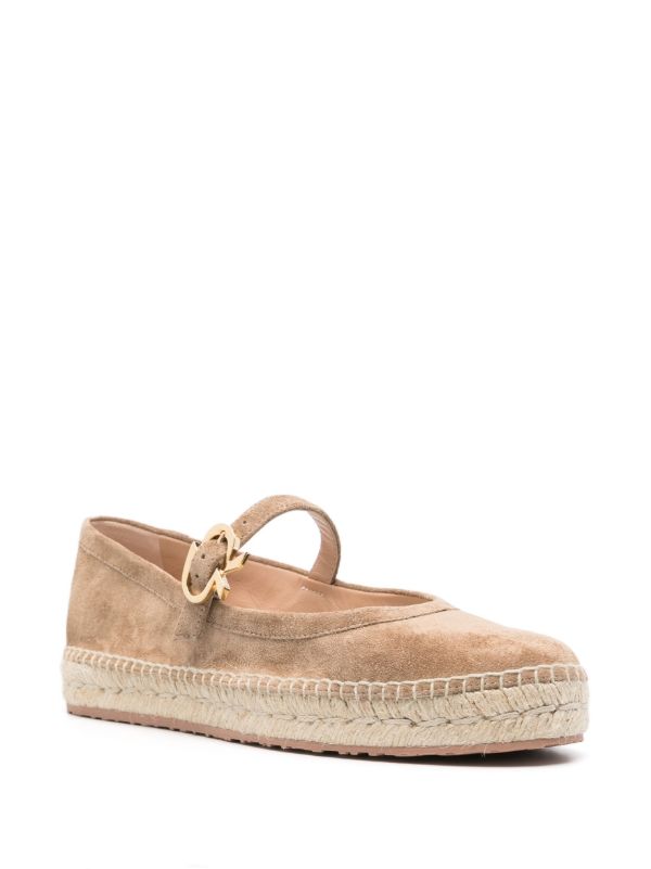 Gianvito Rossi Brown Elda Suede Espadrilles | Browns Espadrilles