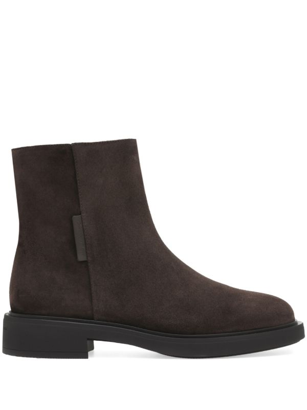 Gianvito Rossi Brown Lexington Suede Ankle Boots | Browns Boots