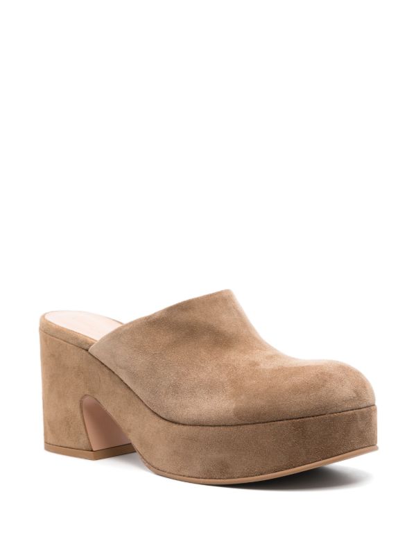 Gianvito Rossi Brown Lyss Mules | Browns Mules