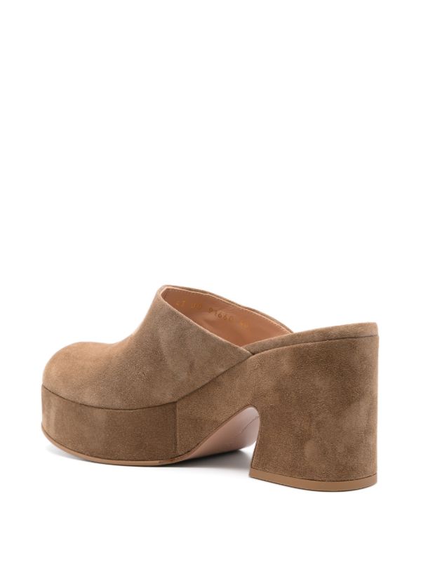 Gianvito Rossi Brown Lyss Mules | Browns Mules