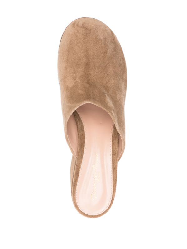 Gianvito Rossi Brown Lyss Mules | Browns Mules