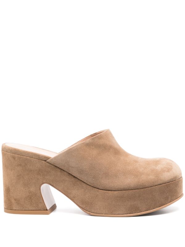 Gianvito Rossi Brown Lyss Mules | Browns Mules
