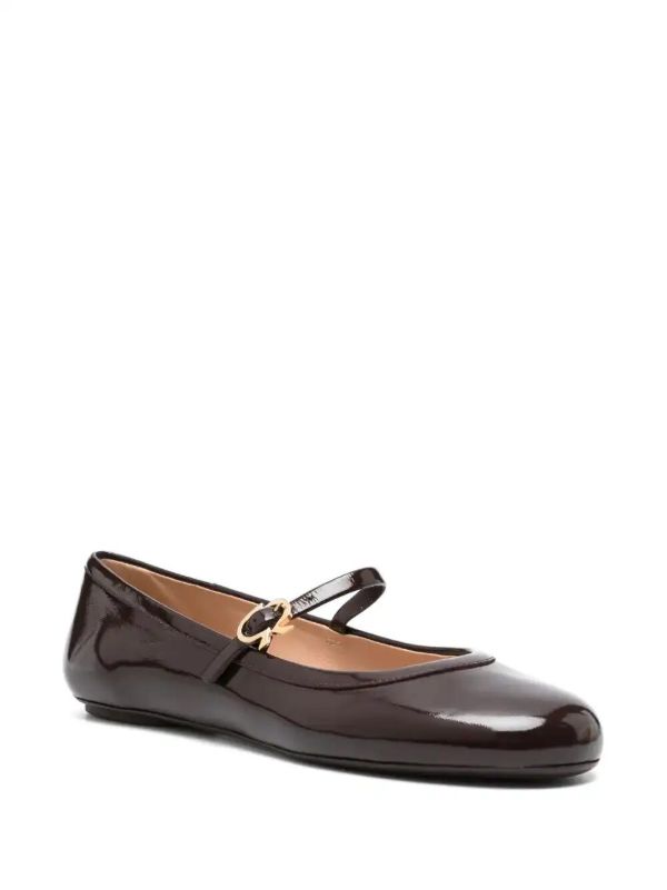 Gianvito Rossi Leather Ballet Flats | Browns Ballerina Shoes