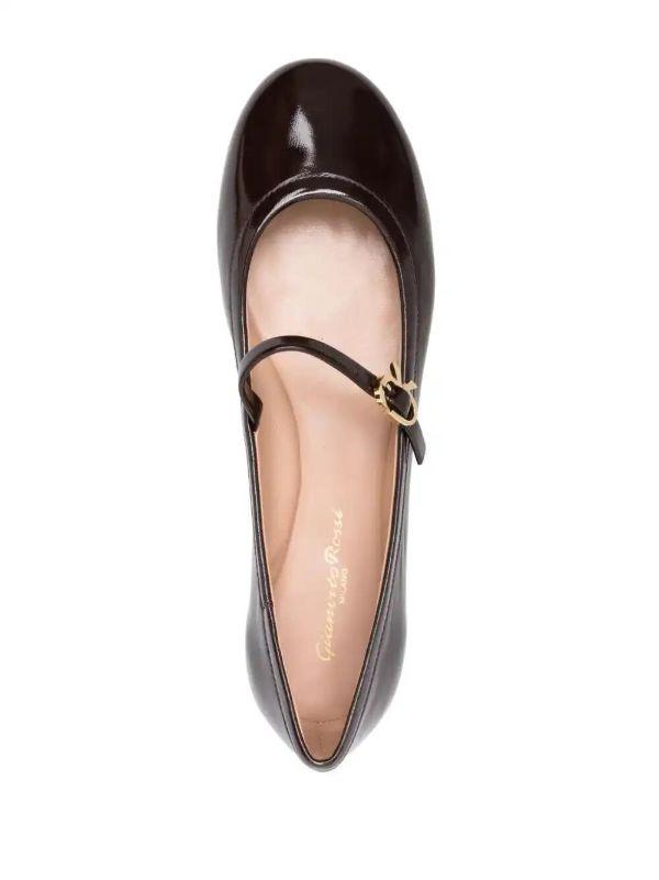Gianvito Rossi Leather Ballet Flats | Browns Ballerina Shoes