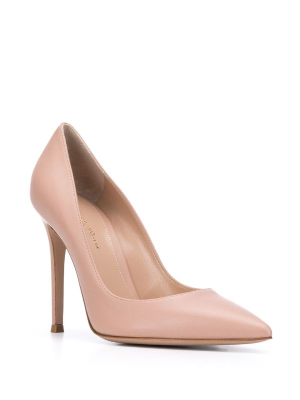 Gianvito Rossi Neutral 105 Leather Pumps | Browns Pumps