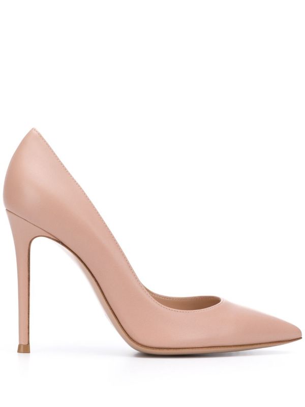 Gianvito Rossi Neutral 105 Leather Pumps | Browns Pumps