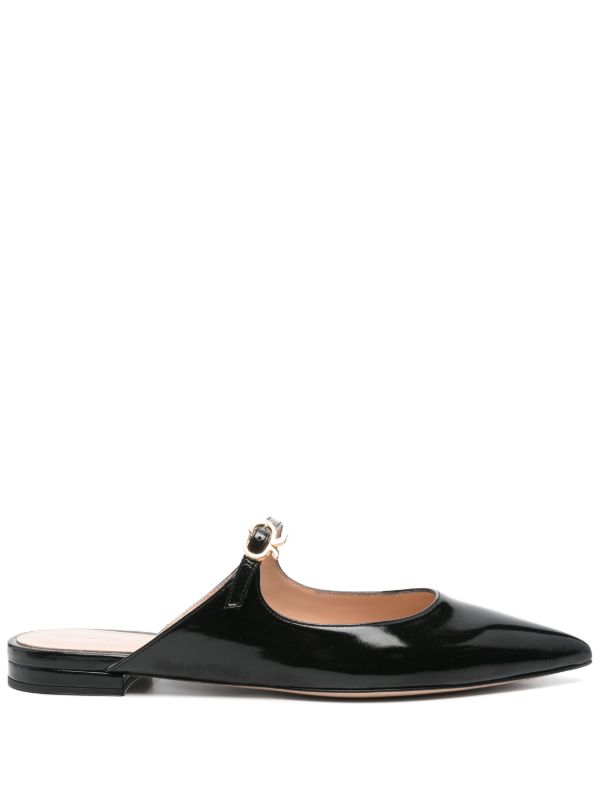 Gianvito Rossi patent-leather mules | Browns Mules