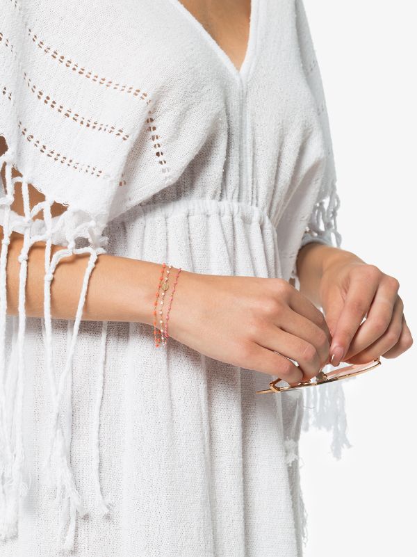 Gigi Clozeau 18K Rose Gold 17 CM Beaded Bracelet | Browns Fine Bracelets